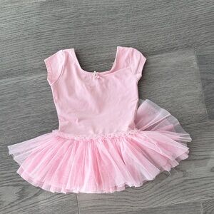 Little Girls Pink Ballet Tutu Dress - Kids Dance Costume
